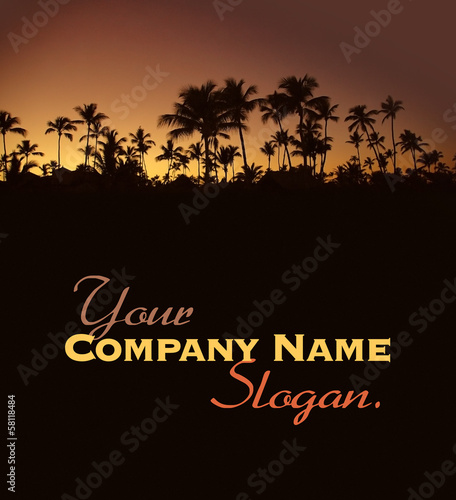 Photo: Tropical sunrise background Tropical sunrise background