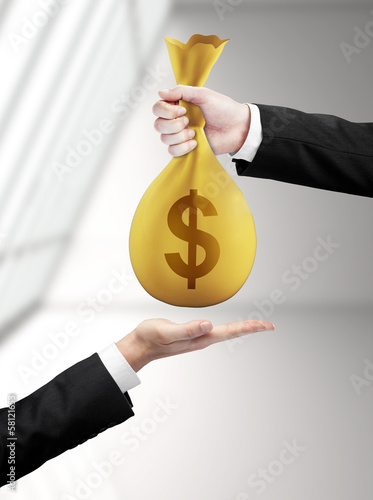 Photo: bag of money bag of money