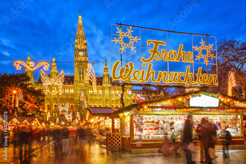 Photo: Christmas market in Vienna Christmas market in Vienna
