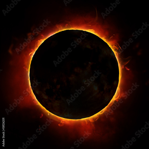 Illustration: sun eclipse sun eclipse