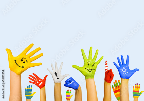 Photo: Hands in paint Hands in paint