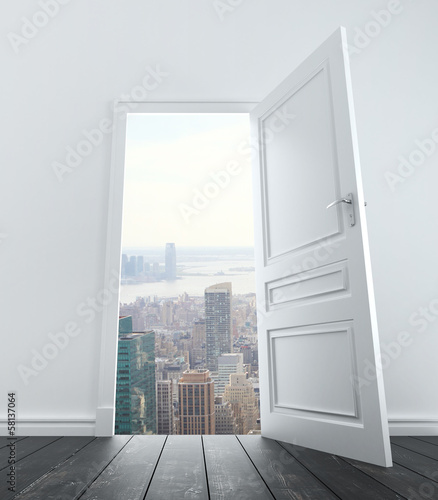 Photo: open door to city open door to city