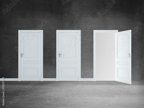 Photo: three door three door