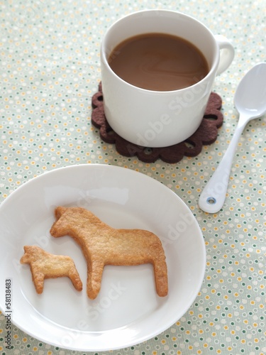 Photo: 馬の形のクッキー 馬の形のクッキー
