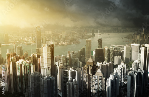 Photo: Hong Kong island from Victoria's Peak Hong Kong island from Victoria's Peak