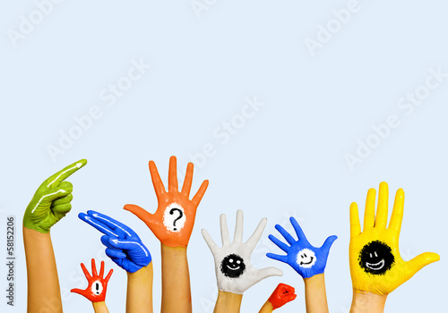 Photo: Hands in paint Hands in paint