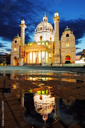 Photo: Vienna Karlskirche, Austria Vienna Karlskirche, Austria