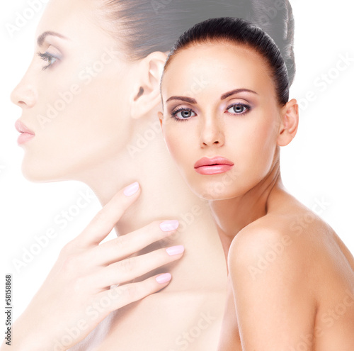 Photo: Portrait of an adult woman with beautiful face Portrait of an adult woman with beautiful face