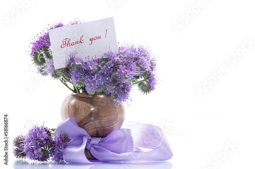 Photo: bouquet of flowers with blue phacelia bouquet of flowers with blue phacelia