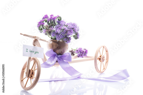 Photo: bouquet of flowers with blue phacelia bouquet of flowers with blue phacelia