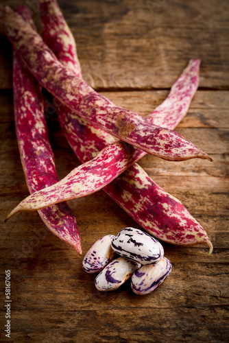 Photo: fagioli borlotti - beans fagioli borlotti - beans