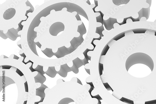 Illustration: Gears Background Gears Background