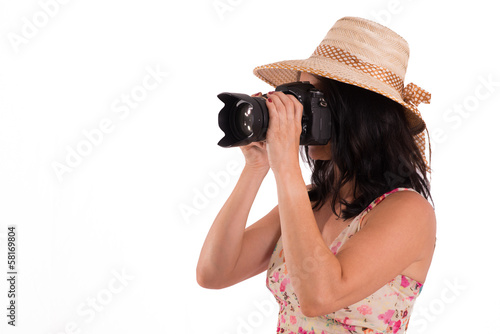 Photo: Woman with camra Woman with camra