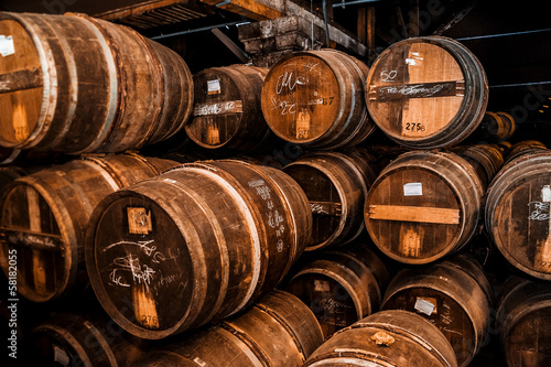 Photo: Cognac barrels more than 100 years old Cognac barrels more than 100 years old