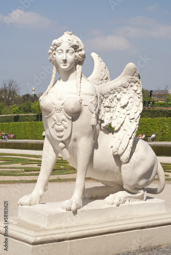 Photo: Grifon lady at Belvedere palace Grifon lady at Belvedere palace