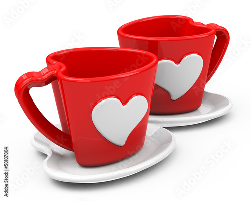 Illustration: Die Tassen der Liebe Die Tassen der Liebe