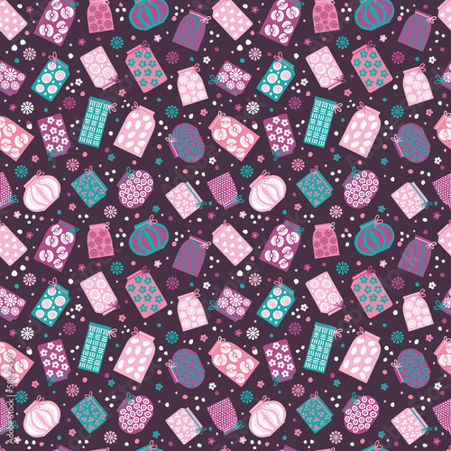 Vector: Seamless pattern with pots Seamless pattern with pots