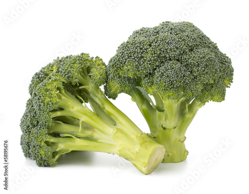 Photo: Broccoli vegetable isolated on white background Broccoli vegetable isolated on white background