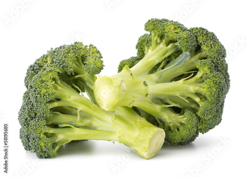 Photo: Broccoli vegetable isolated on white background Broccoli vegetable isolated on white background