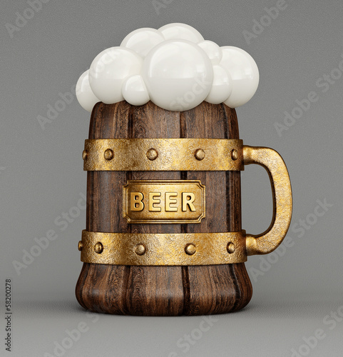 Illustration: beer mug beer mug