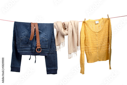 Photo: Women's fashion on the clothesline Women's fashion on the clothesline