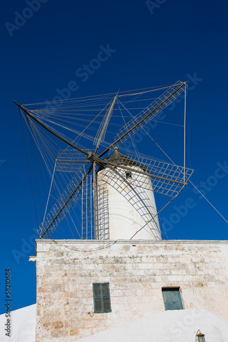 Photo: Ciutadella Es Moli windmill in Ciudadela Menorca Ciutadella Es Moli windmill in Ciudadela Menorca