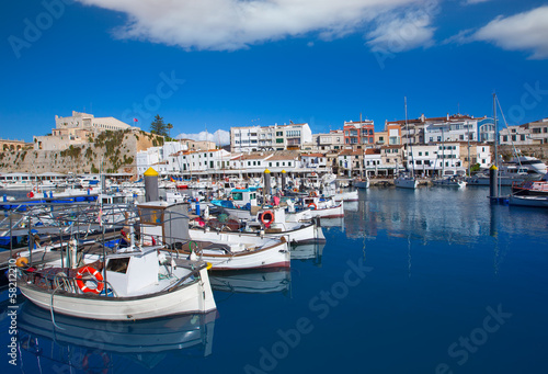 Photo: Ciutadella Menorca marina Port view Town hall Ciutadella Menorca marina Port view Town hall