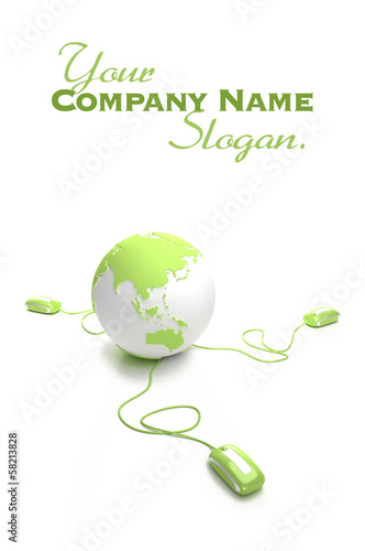 Illustration: Green connection online Green connection online