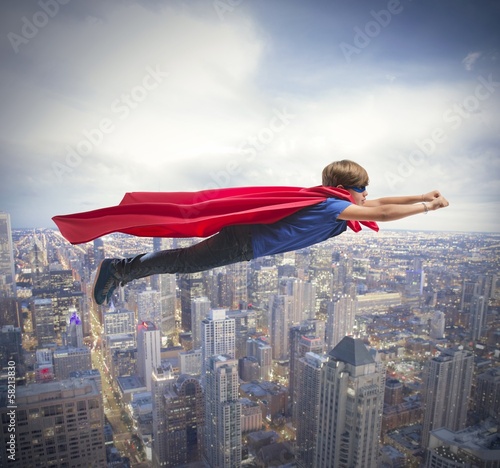 Photo: Superhero kid. Superhero kid.