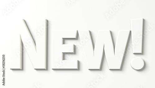 Illustration: New! Button, Icon New! Button, Icon