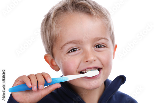 Photo: Child brushing teeth Child brushing teeth