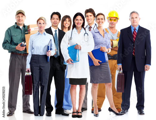 Photo: Business people group. Business people group.