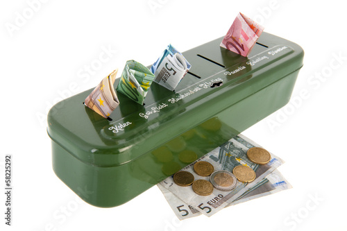 Photo: Sorting money Sorting money