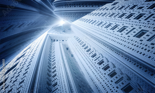 Photo: futuristic skyscraper futuristic skyscraper