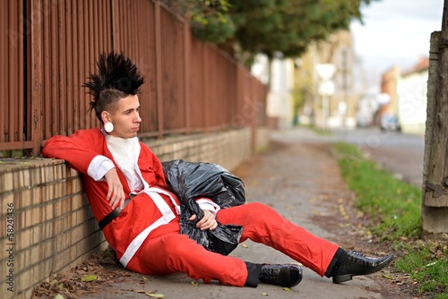 Photo: Père Noël Punk Père Noël Punk