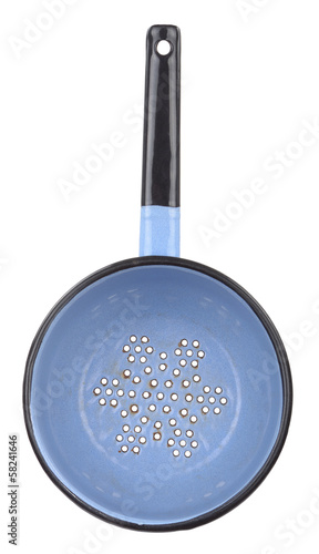 Photo: Old metal colander Old metal colander