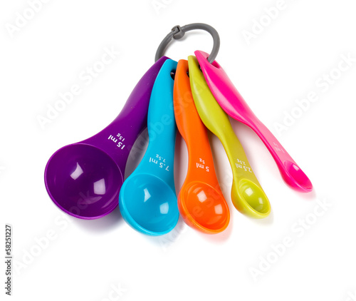 Photo: colorful measuring spoons colorful measuring spoons