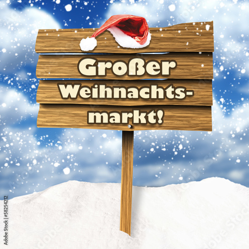 Illustration: Großer Weihnachtsmarkt! Großer Weihnachtsmarkt!