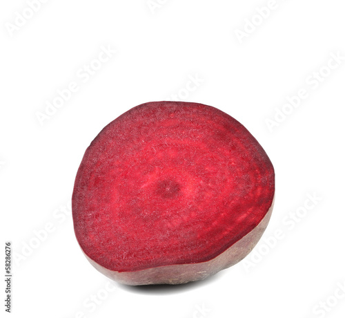 Photo: Close up of cut beet. Close up of cut beet.