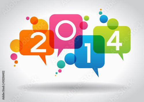 Vector: Vector 2014 Happy New Year background. Vector 2014 Happy New Year background.