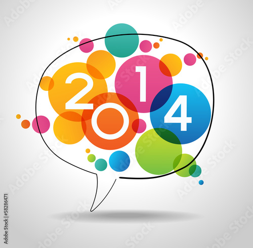 Vector: Vector 2014 Happy New Year background. Vector 2014 Happy New Year background.