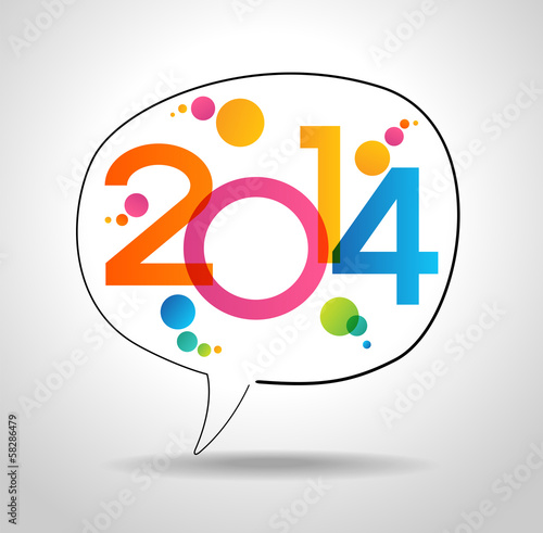 Vector: Vector 2014 Happy New Year background. Vector 2014 Happy New Year background.