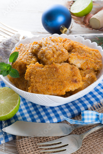 Photo: Fish with carrots imbir sauce Fish with carrots imbir sauce