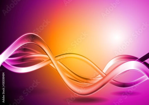 Vector: Colorful vector waves abstract backdrop Colorful vector waves abstract backdrop