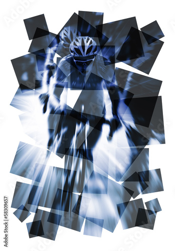 Photo: cycle race abstract cycle race abstract