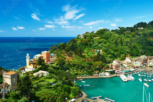 Photo: Portofino village on Ligurian coast, Italy Portofino village on Ligurian coast, Italy