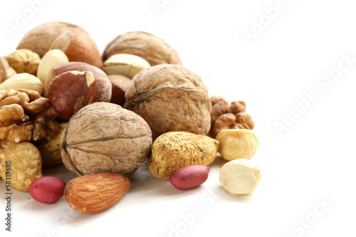 Photo: Assortment of different nuts Assortment of different nuts