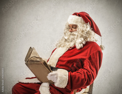 Photo: Santa Reading Santa Reading