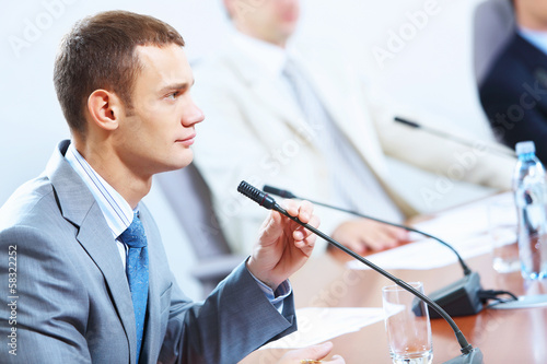 Photo: Two businessmen at meeting Two businessmen at meeting