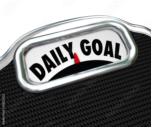 Illustration: Daily Goal Scale Weight Loss Diet Plan Daily Goal Scale Weight Loss Diet Plan